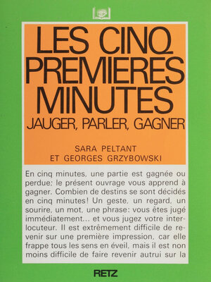 cover image of Les Cinq premières minutes